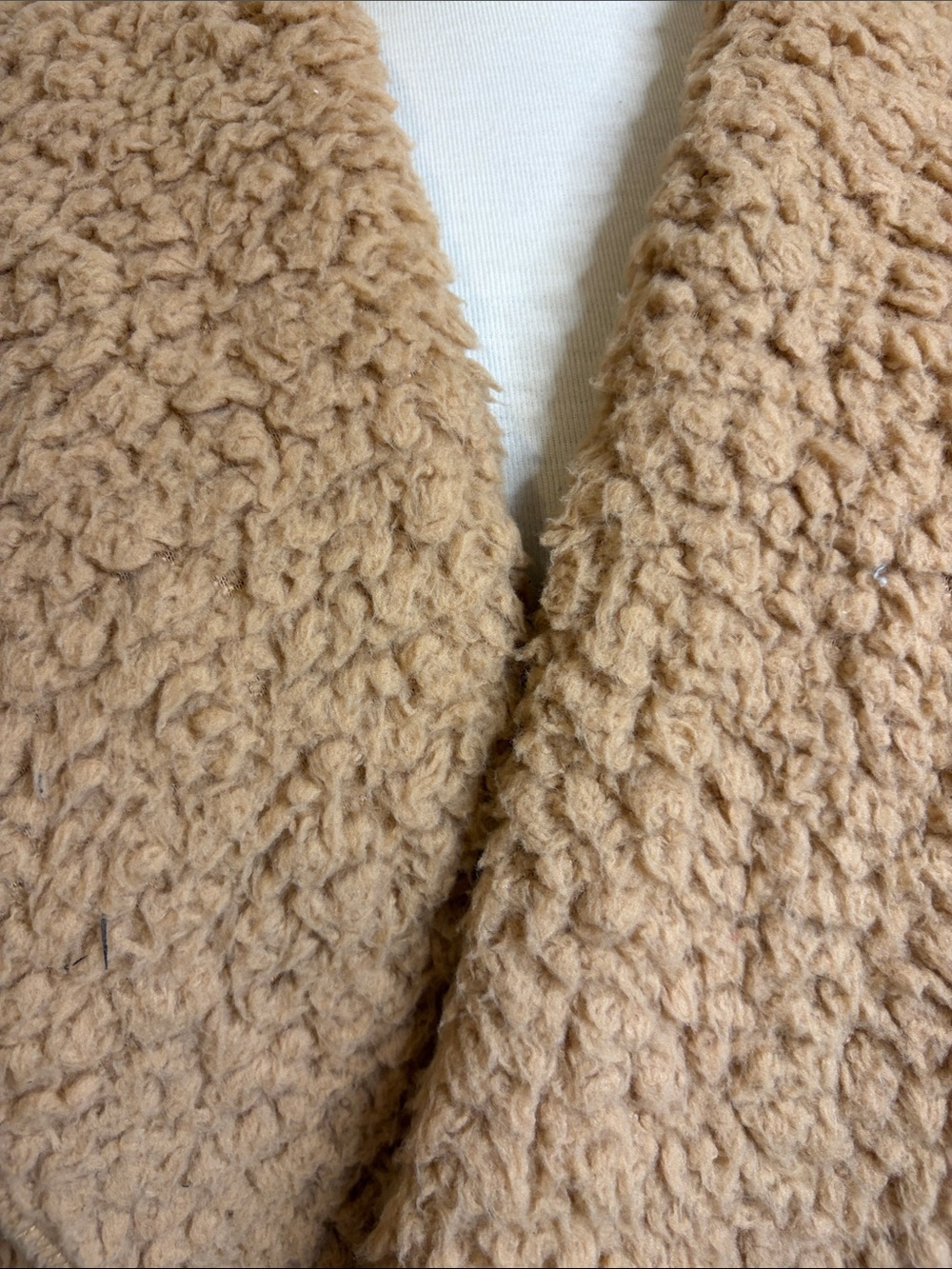 NORDIC BEACH Original Sherpa Wrap Jacket Camel ONE SIZE - Picture 4 of 15